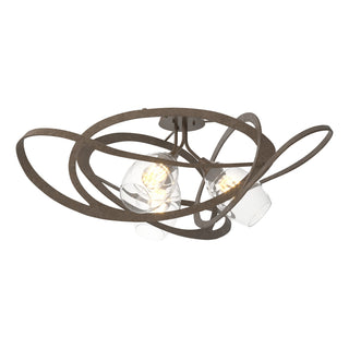 Hubbardton Forge - 128720-SKT-05-ZM0621 - Nest Semi-Flush - Nest - Bronze