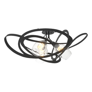 Hubbardton Forge - 128720-SKT-10-ZM0621 - Nest Semi-Flush - Nest - Black