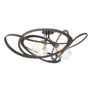 Hubbardton Forge - 128720-SKT-14-ZM0621 - Nest Semi-Flush - Nest - Oil Rubbed Bronze