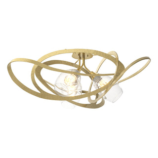 Hubbardton Forge - 128720-SKT-86-ZM0621 - Nest Semi-Flush - Nest - Modern Brass