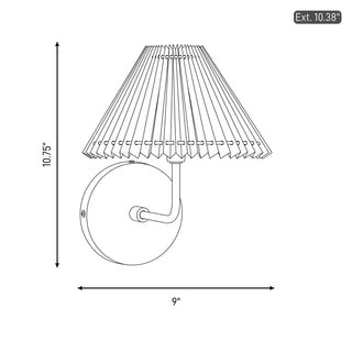 One Light Wall Sconce in Natural Brass