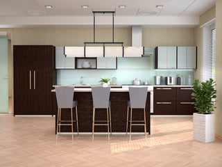 Orleans Eight Light Linear Chandelier in Black Cashmere