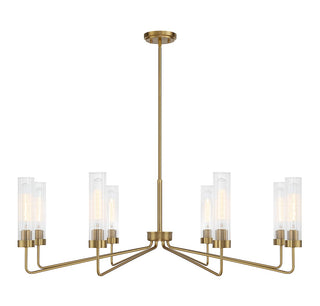 Savoy House - 1-8860-8-322 - Eight Light Chandelier - Baker - Warm Brass