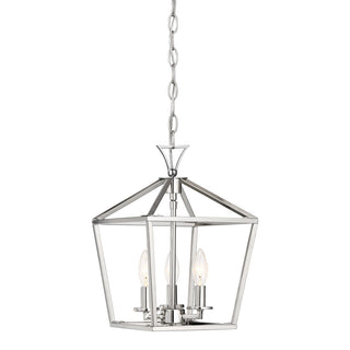 Savoy House - 3-420-3-109 - Three Light Pendant - Townsend - Polished Nickel