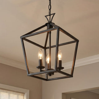 Townsend Three Light Pendant in Matte Black