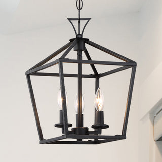 Townsend Three Light Pendant in Matte Black