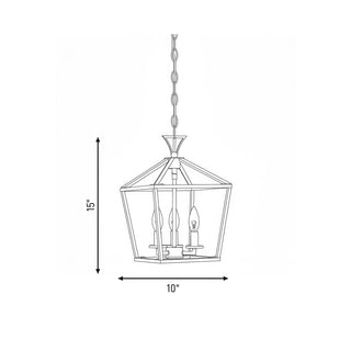 Townsend Three Light Pendant in Matte Black