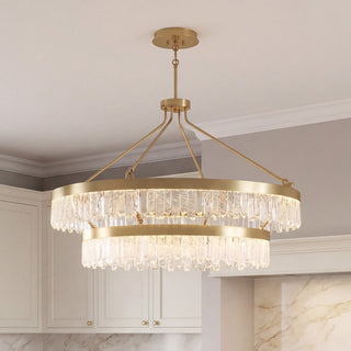 Landon LED Pendant in Warm Brass