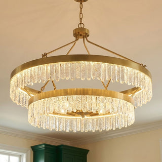 Landon LED Pendant in Warm Brass