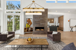 Landon LED Pendant in Warm Brass