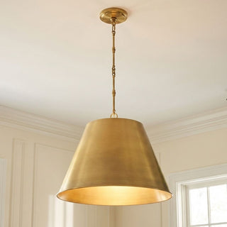 Alden One Light Pendant in Warm Brass