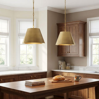 Alden One Light Pendant in Warm Brass