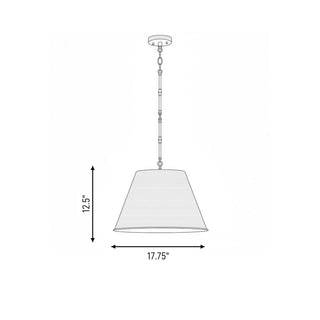 Alden One Light Pendant in Warm Brass
