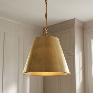 Alden One Light Pendant in Warm Brass