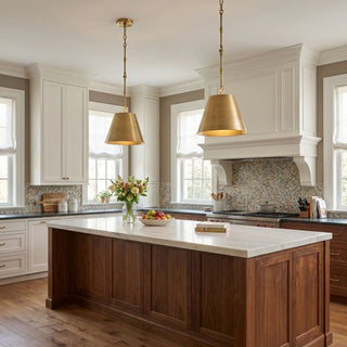 Alden One Light Pendant in Warm Brass
