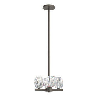Hubbardton Forge - 131061-SKT-MULT-07-CR - Gatsby 4-Light Semi-Flush/Pendant - Gatsby - Dark Smoke