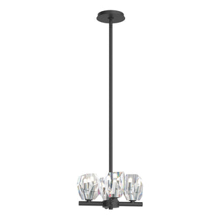 Hubbardton Forge - 131061-SKT-MULT-10-CR - Gatsby 4-Light Semi-Flush/Pendant - Gatsby - Black