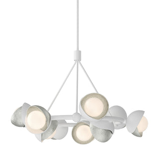 Hubbardton Forge - 131068-SKT-MULT-02-85-GG0711 - Brooklyn 9-Light Double Shade Ring Pendant - Brooklyn - White