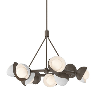 Hubbardton Forge - 131068-SKT-MULT-05-02-GG0711 - Brooklyn 9-Light Double Shade Ring Pendant - Brooklyn - Bronze