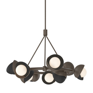 Hubbardton Forge - 131068-SKT-MULT-05-10-GG0711 - Brooklyn 9-Light Double Shade Ring Pendant - Brooklyn - Bronze