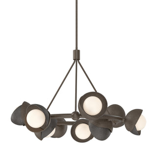 Hubbardton Forge - 131068-SKT-MULT-05-14-GG0711 - Brooklyn 9-Light Double Shade Ring Pendant - Brooklyn - Bronze