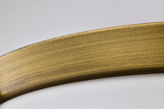 Rowen Four Light Flush Mount in Natural Brass