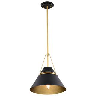 Adina One Light Pendant in Matte Black