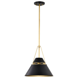 Adina One Light Pendant in Matte Black