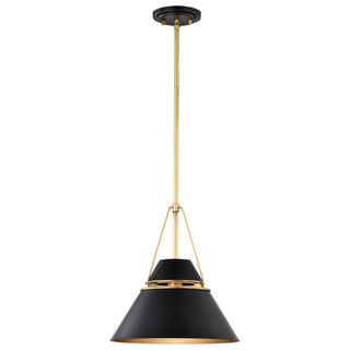 Adina One Light Pendant in Matte Black