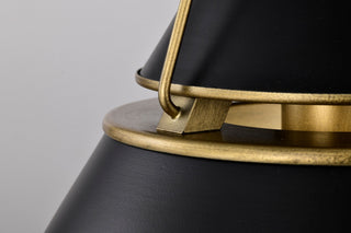 Adina One Light Pendant in Matte Black