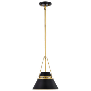 Adina One Light Pendant in Matte Black