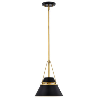 Adina One Light Pendant in Matte Black