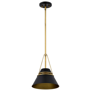 Adina One Light Pendant in Matte Black