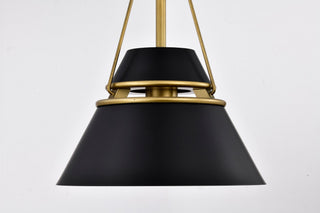 Adina One Light Pendant in Matte Black