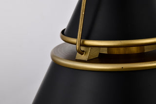 Adina One Light Pendant in Matte Black