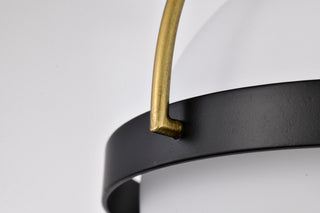 Lakeshore One Light Flush Mount in Matte Black