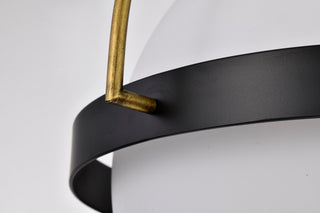 Lakeshore One Light Flush Mount in Matte Black