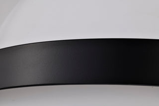 Lakeshore One Light Flush Mount in Matte Black