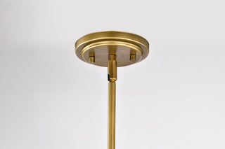 Adina One Light Pendant in Natural Brass