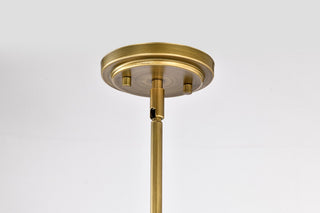 Adina One Light Pendant in Natural Brass
