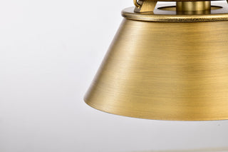 Adina One Light Pendant in Natural Brass