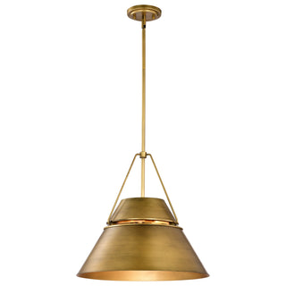 Adina Three Light Pendant in Natural Brass