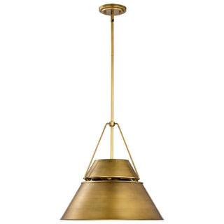Adina Three Light Pendant in Natural Brass