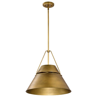 Adina Three Light Pendant in Natural Brass