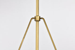 Adina Three Light Pendant in Natural Brass