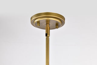 Adina Three Light Pendant in Natural Brass
