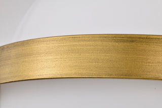 Lakeshore One Light Flush Mount in Natural Brass