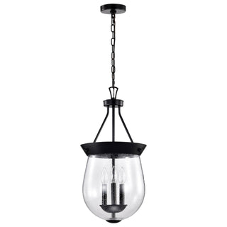 Boliver Three Light Pendant in Matte Black