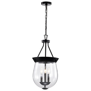 Boliver Three Light Pendant in Matte Black