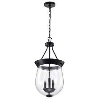 Boliver Three Light Pendant in Matte Black
